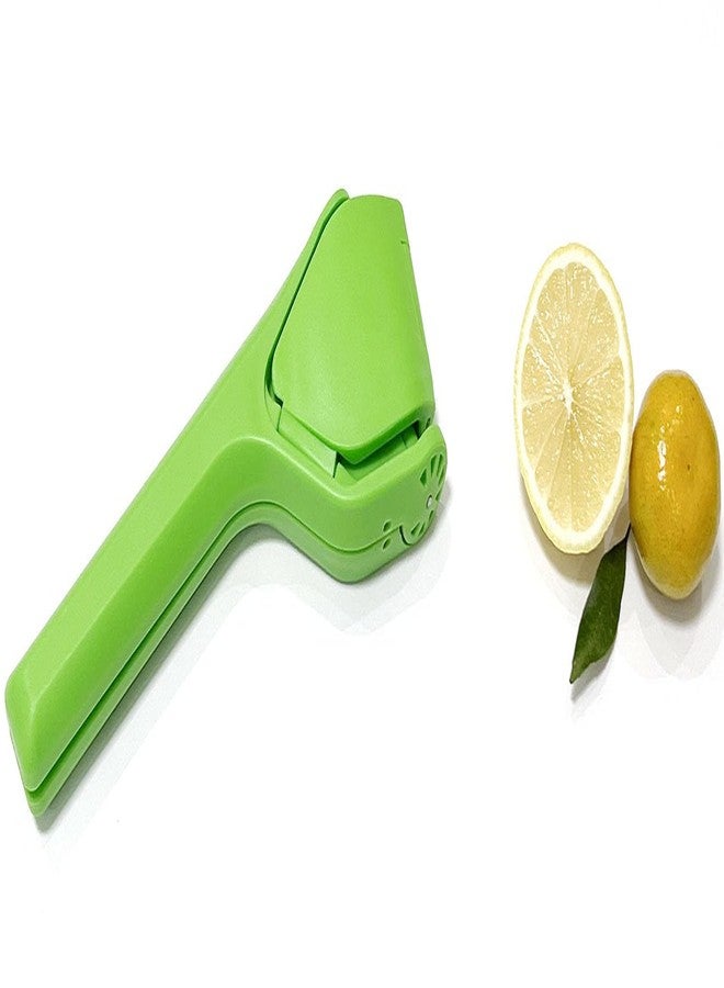 halteoly Lemon Press Squeezer, Citrus Manual Juicer, Effortless hand-held juicer squeezer, orange juice press, Folds Flat Design for Saving Space Storage (Green) - Image 1